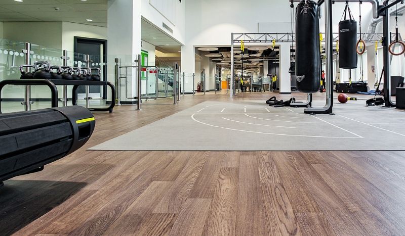 gym floor sanding installation