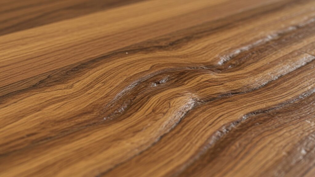 Close-up of textured wooden surface with natural grain patterns